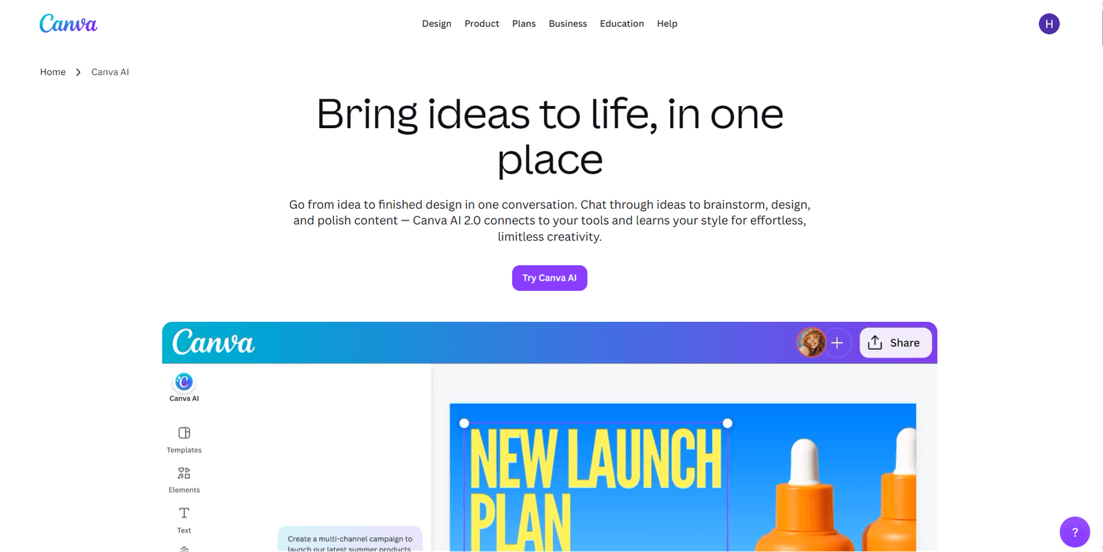 Canva AI Magic Studio interface